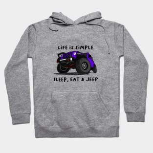 American Jeep Purple Hoodie